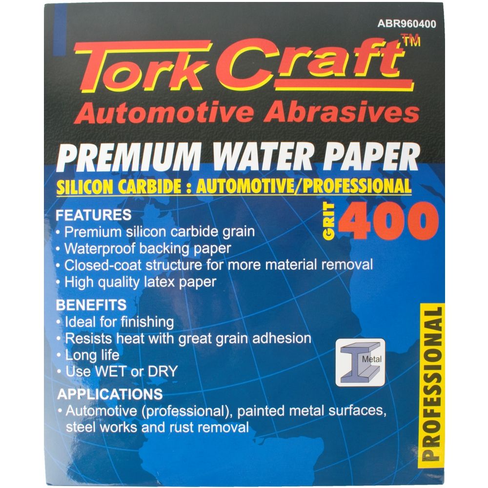 Premium Waterproof Paper 400 Grit 230 X 280 (50 Piece) Automotive