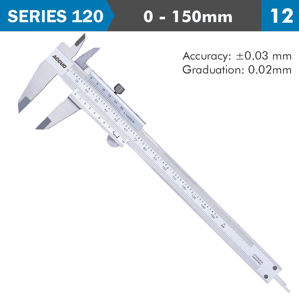 ACCUD Vernier Caliper 0-150mm ( 0.02mm)