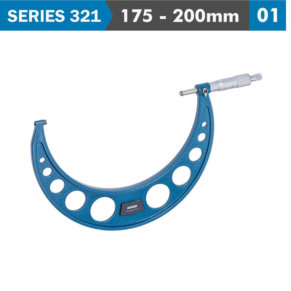 Outside Micrometer 175-200mm 0.007mm Acc. 0.01mm Grad.