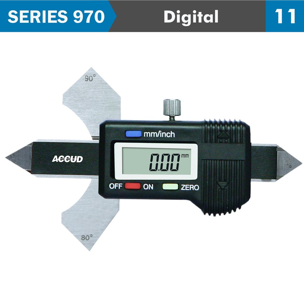 Dig. Welding Gauge 0-10mm/0-20mm/ 60,70,80,90deg. S/steel