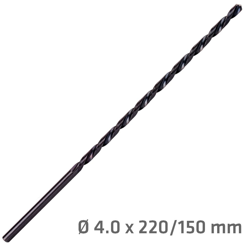 Hss Drill Bit 4mm 220 X 150 Extra Long