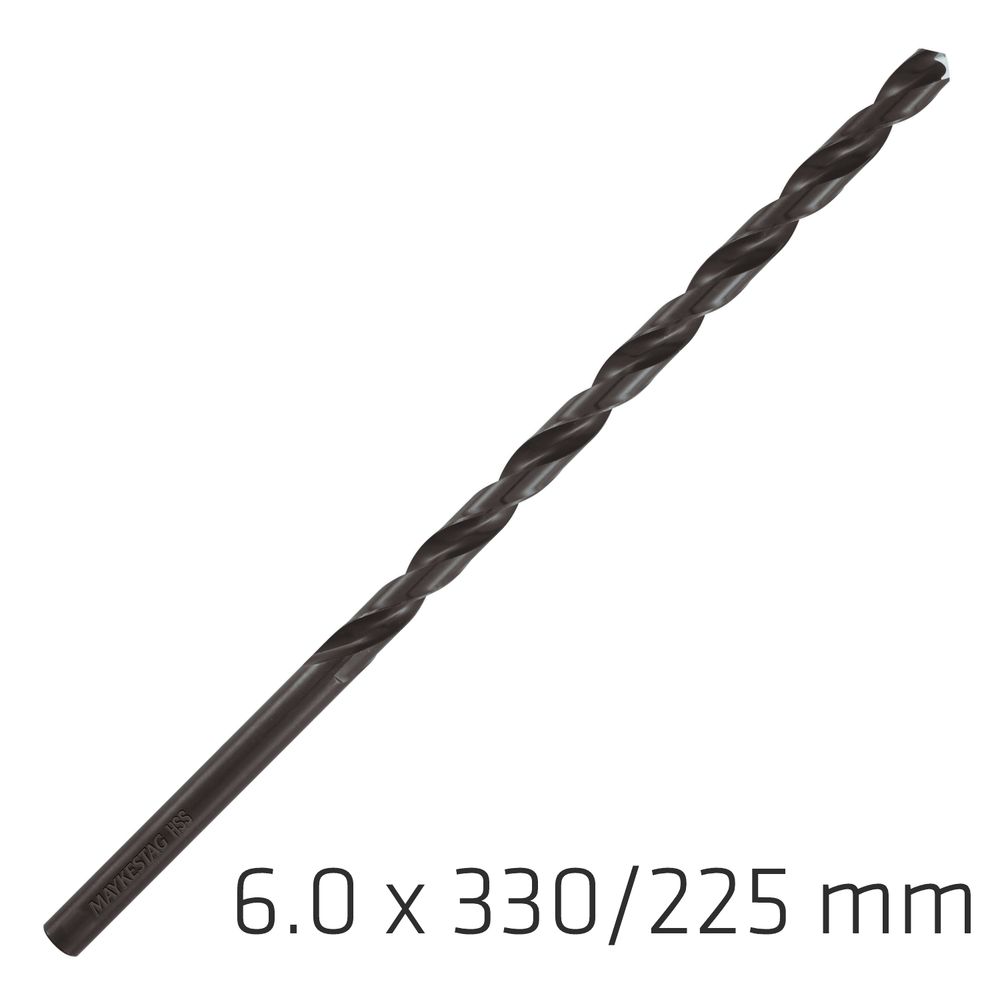 Hss Drill Bit 6mm 330x225mm Extra Long