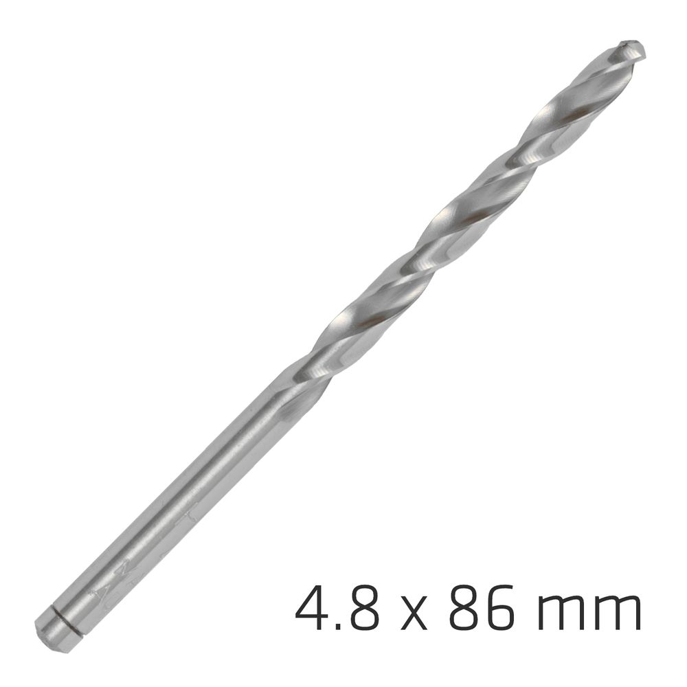 ALPEN Pro Hss 4.8mm Drill Din 338 Rn 135 Split Point Plastic Wallet (