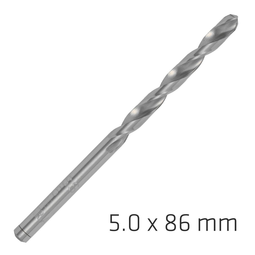 ALPEN Pro Hss 5mm Drill Din 338 Rn 135 Split Point Plastic Wallet (1