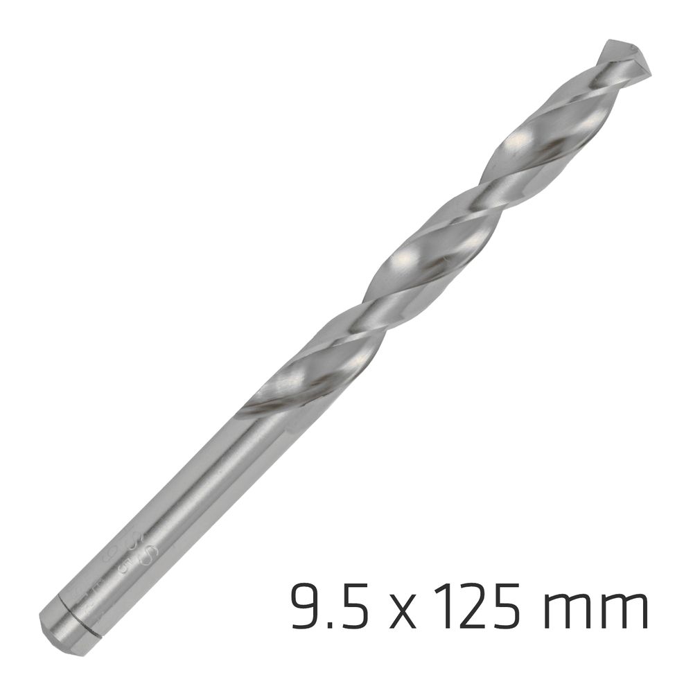 ALPEN Pro Hss 9.5mm Drill Din 338 Rn 135 Split Point Plastic Wallet