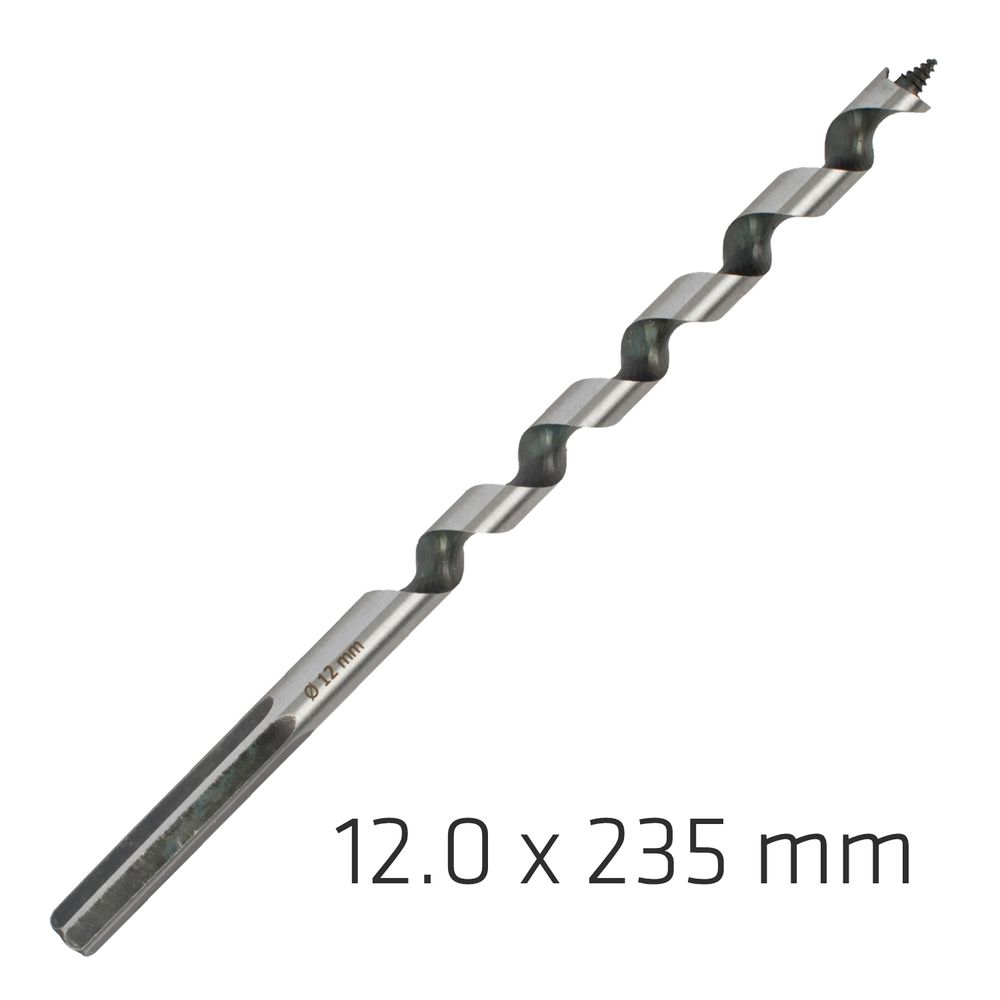 Wood Auger Drill Bit 12x 235mm