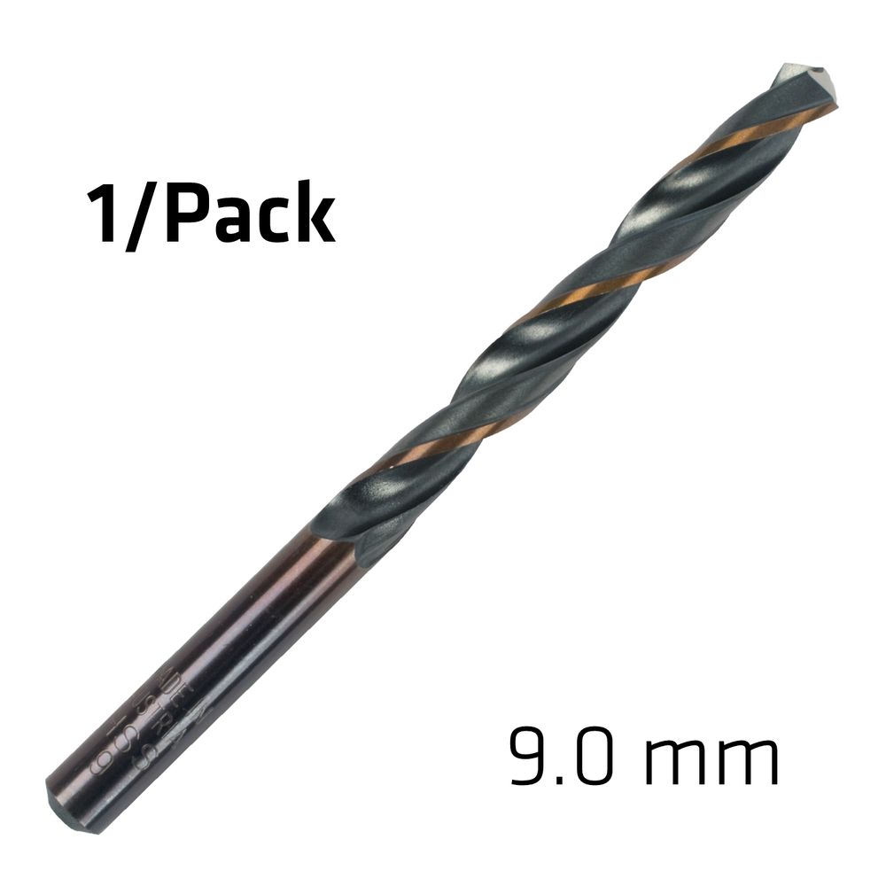 Hss Sprint Master 9.0mm X1 Sleeved Din338 ALPEN Drill Bit