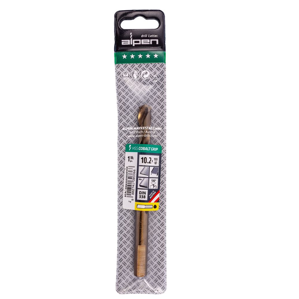 Hss Cobalt 10.2 Plw Grip 3-sided