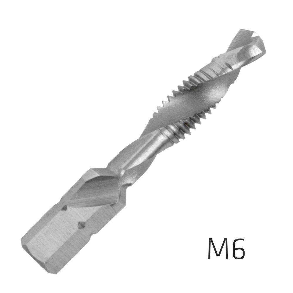 ALPEN Combination Tap Plw M6 1/4' Shank