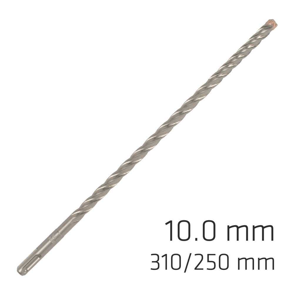 Force X 10.0 X 310/250 Sds-plus Rebar Drill Bit X4 Cutting Edges