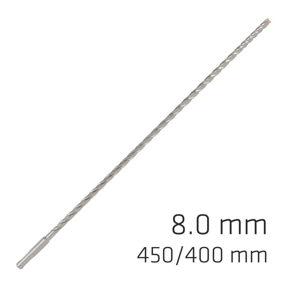 Force X 8.0 X 450/400 Sds-plus Rebar Drill Bit X4 Cutting Edges
