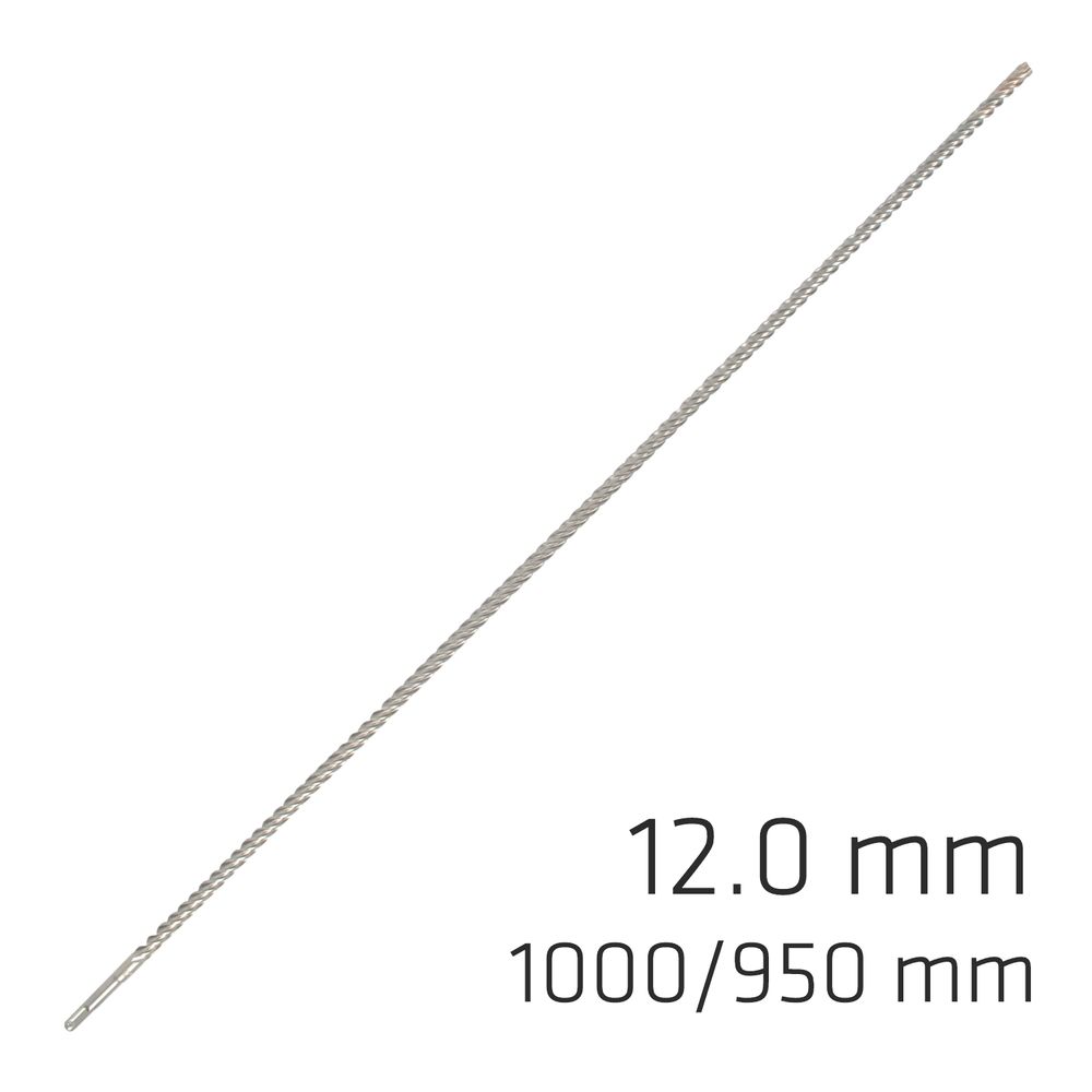 Force X 12.0 X 1000/950 Sds-plus Rebar Drill Bit X4 Cutting Edges