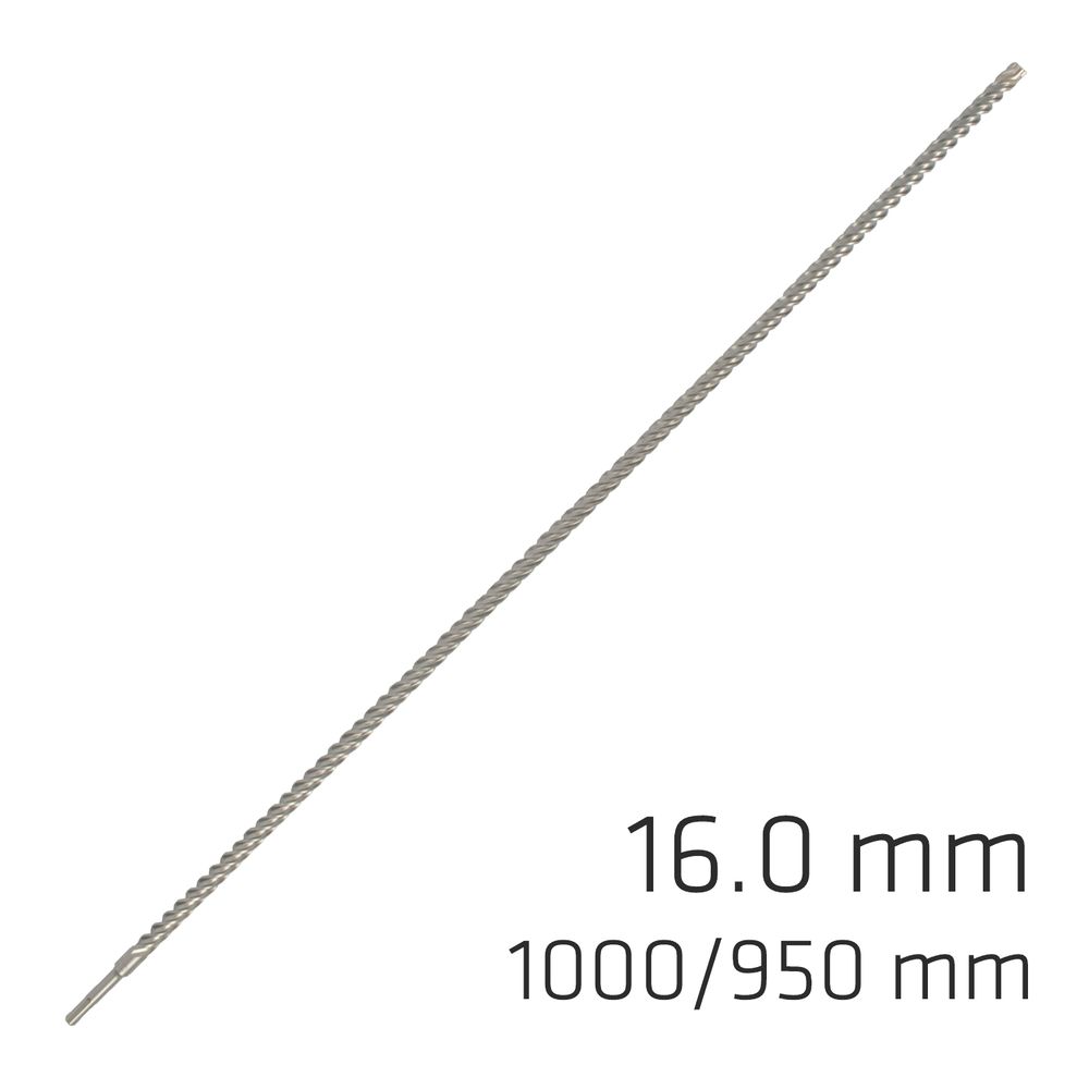 Force X 16.0 X 1000/950 Sds-plus Rebar Drill Bit X4 Cutting Edges