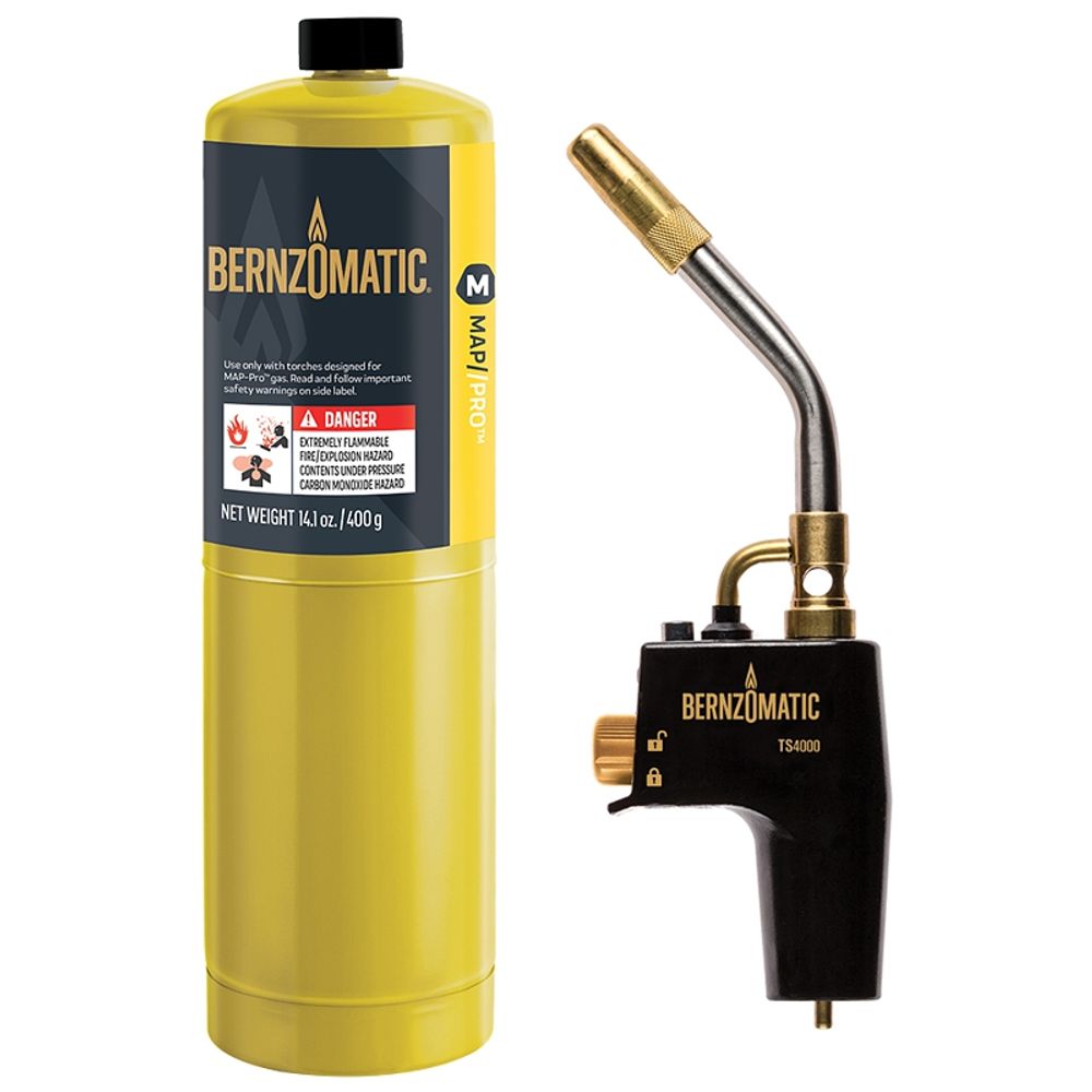 Ts4000zkc BERNZOMATIC Max Heat Torch Kit With 1 Pro Max Cylinders