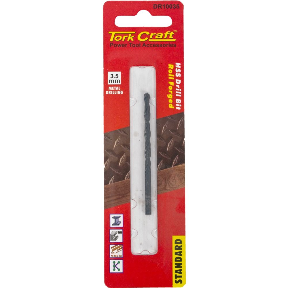 Drill Bit Hss Standard 3.5mm 1/card