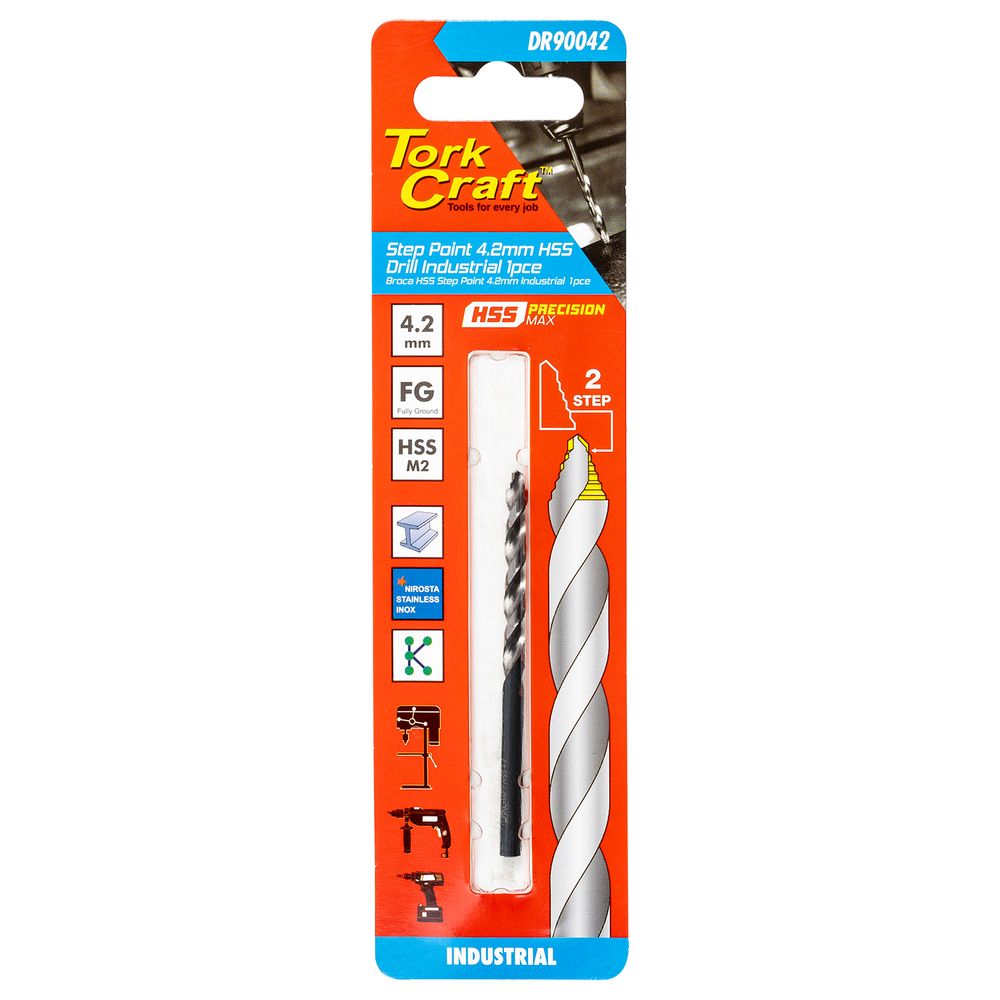 Precision-max Step Point 4.2mm Hss Drill Ind. 1pce