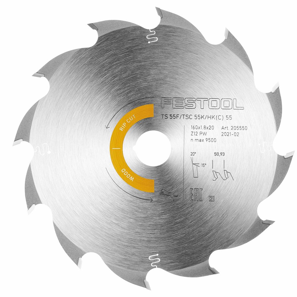 Saw Blade Wood Rip Cut Hw160x1,8x20 Pw12