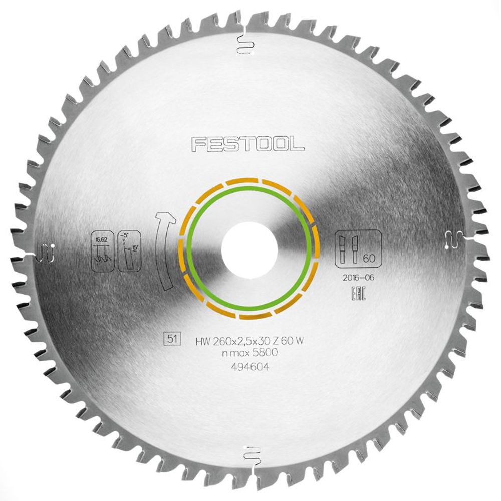 Saw Blade Hw 260x2,5x30 W60