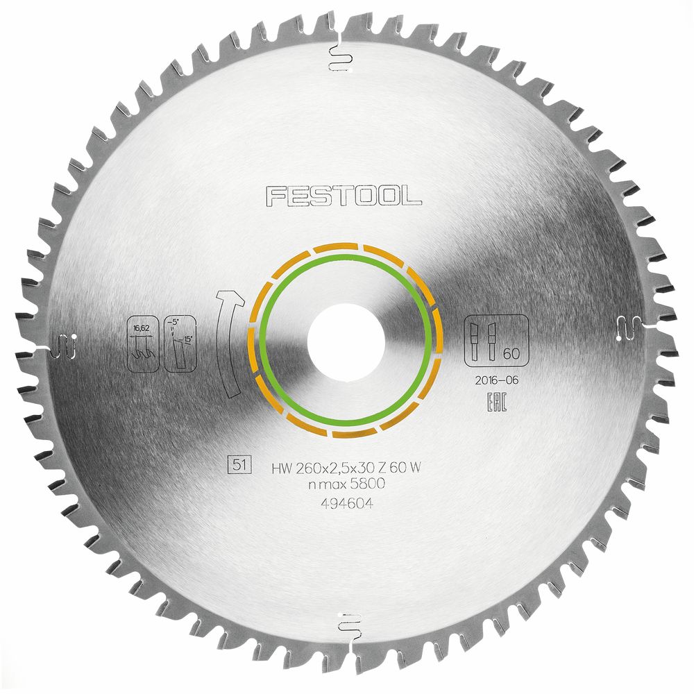 Saw Blade Hw 260x2,5x30 W60