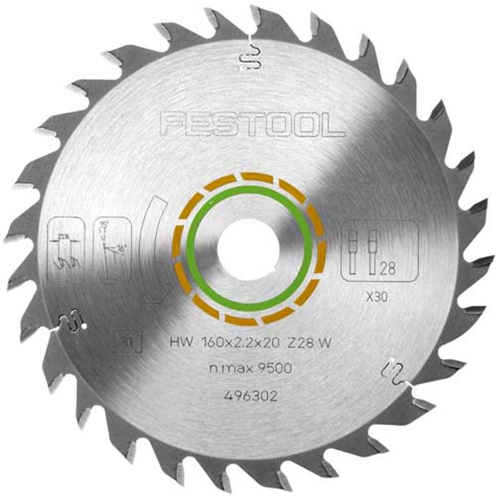 Saw Blade 160x2,2x20 W28 496302
