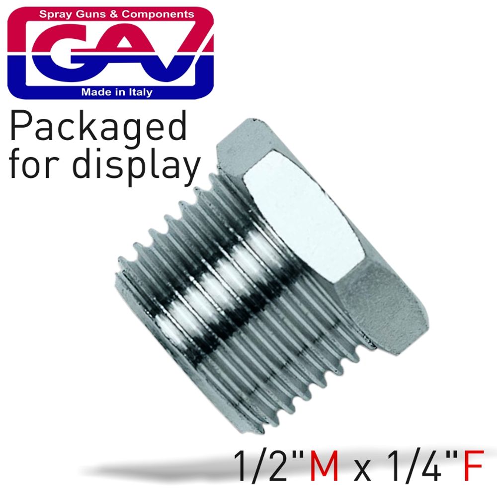 Taper Reducer Bush 1/2 X 1/4 M/f Packaged
