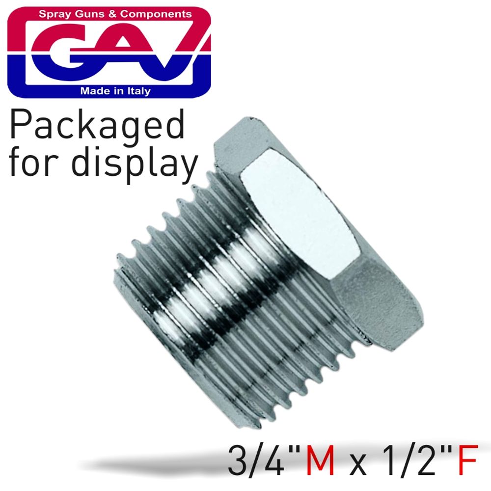 Taper Reducer Bush 3/4 X1/2 Mf Packaged