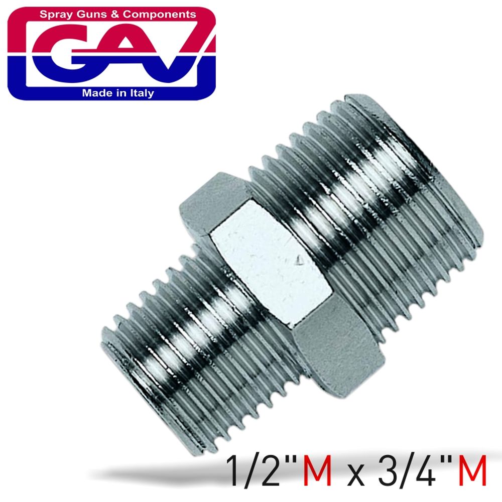 Taper Reducer Nipple 1/2'x3/4'm/m