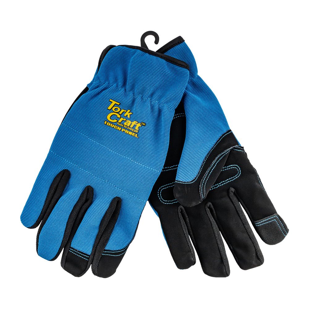 Glove Blue Medium With Pu Palm Multi Purpose