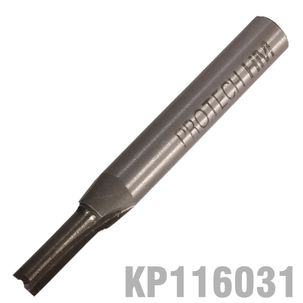 Straight Bit 5/32' (4mm) X 1/2' Cut Solid Carbide 2 Flute 1/4'shank