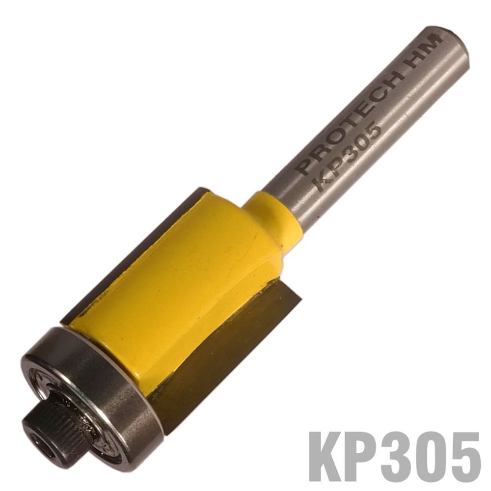 Trim Bit 16mm X 20mm With Bottom Bearing 1/4' Shank