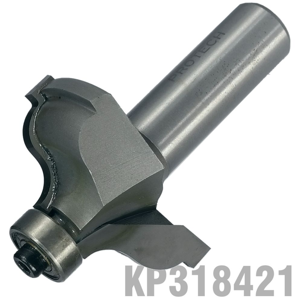 Quirk Topped Ogee 1/5/8' X 11/16'radius 1/4' 1/2' Shank