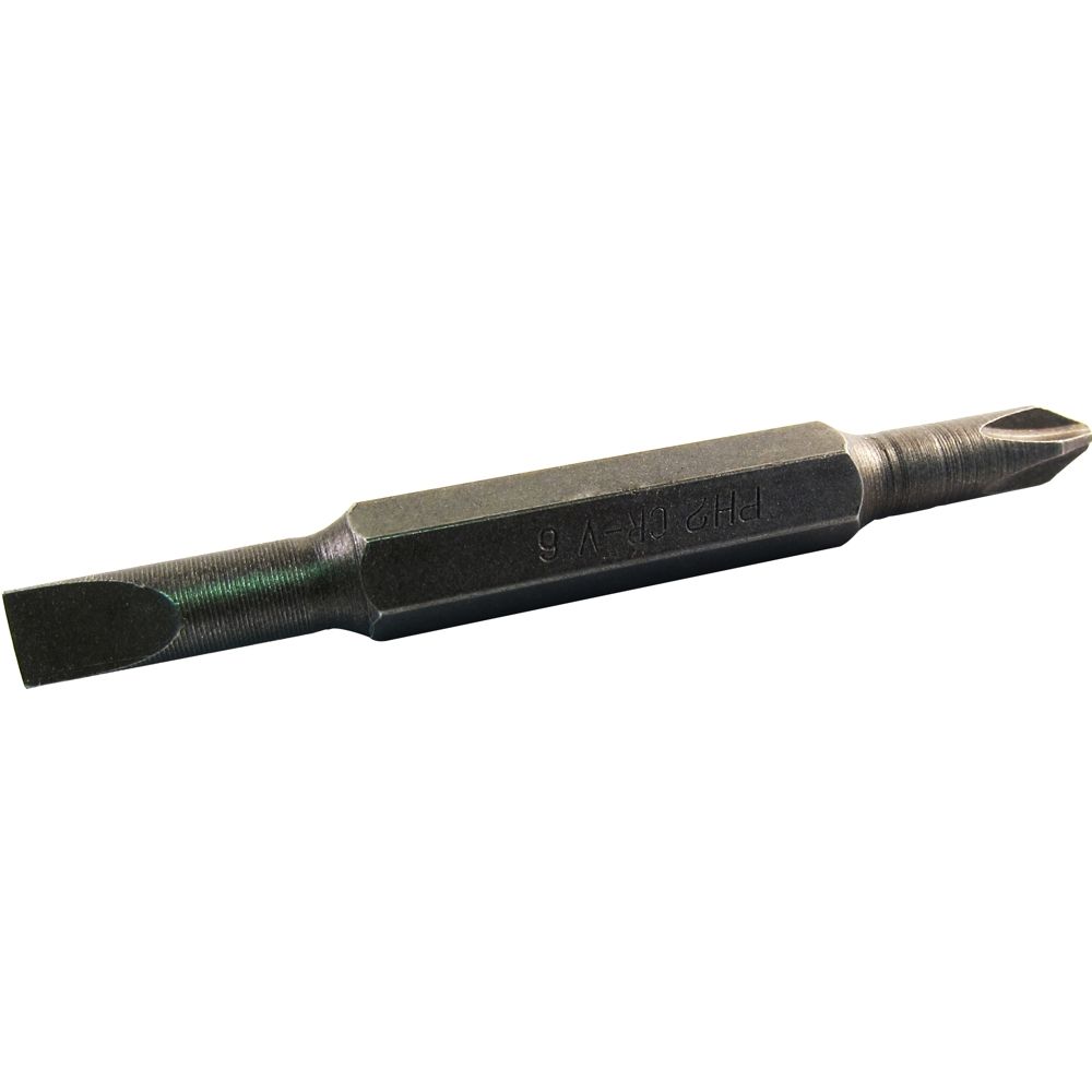 Replacement Bit 75mm Double Ended 8mm.sl6mm/ph2 For Kt2677