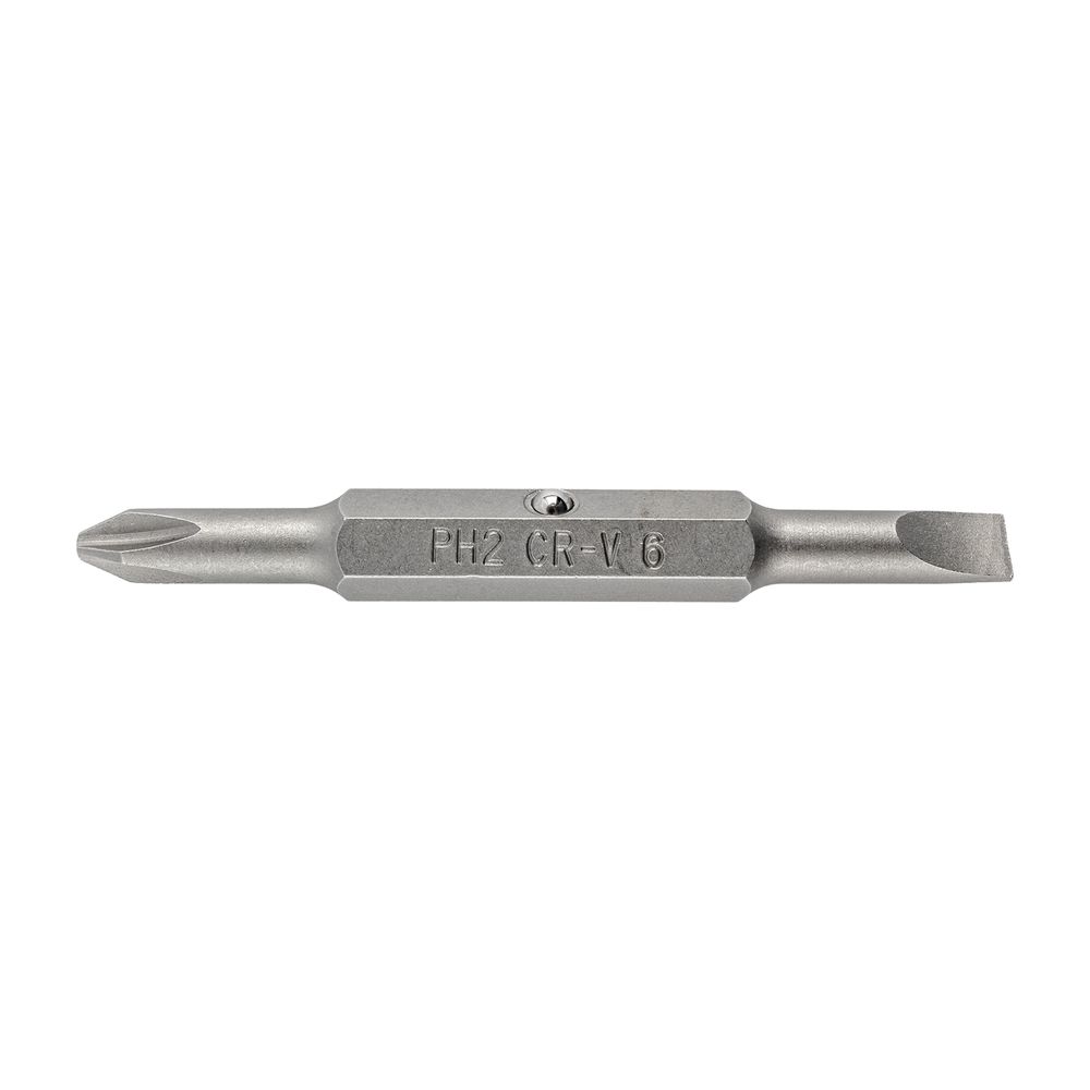 Replacement Bit 75mm Double Ended 8mm.sl6mm/ph2 For Kt2677