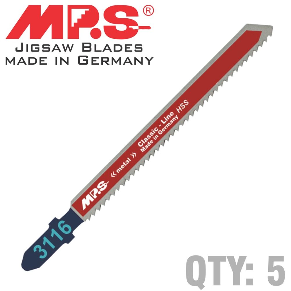 Jigsaw Blade 100mm 12tpi Tapered T-shank T101a