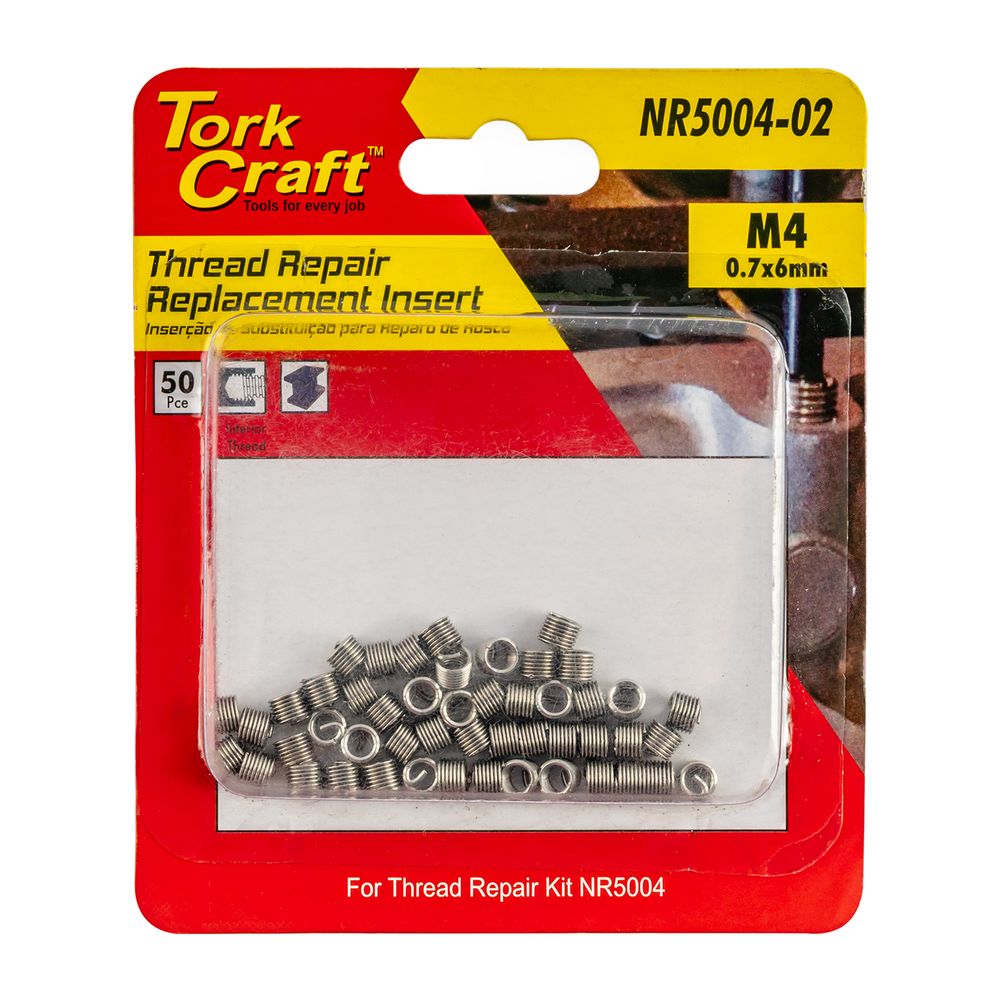 Thread Repair M4 X 0.7 X 6mmmrepl Inserts For Nr5004 50pcs