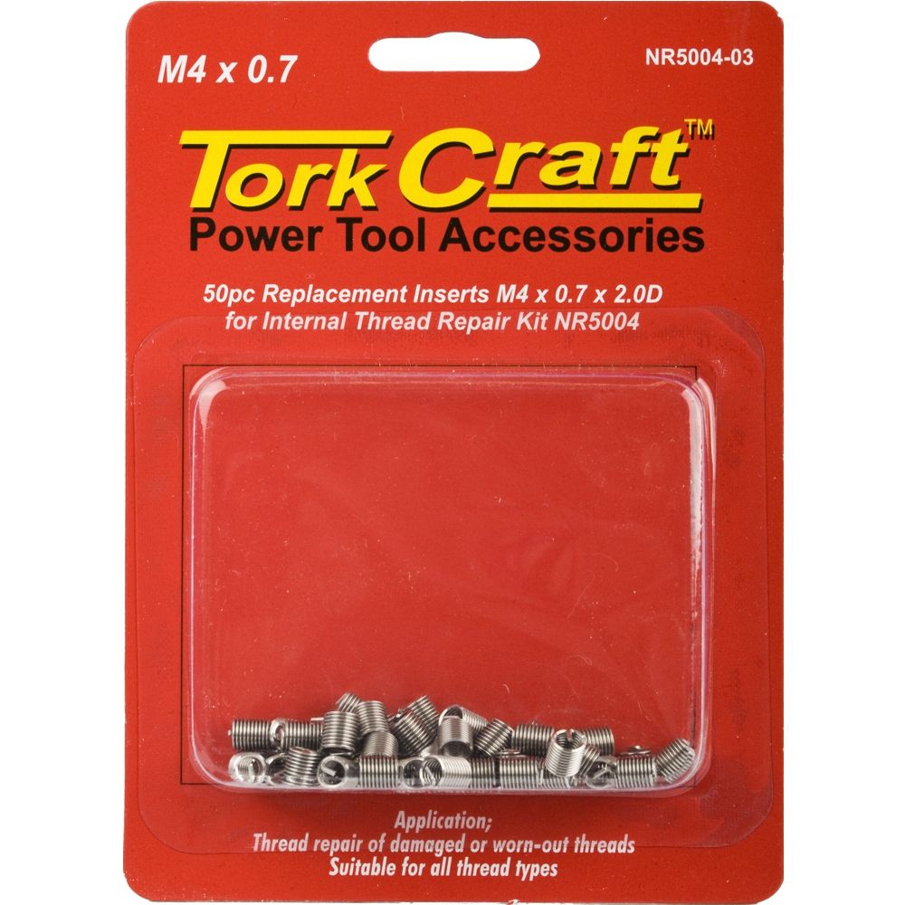 Thread Repair Kit M4 X 0.7 X 2.0d Repl. Inserts For Nr5004