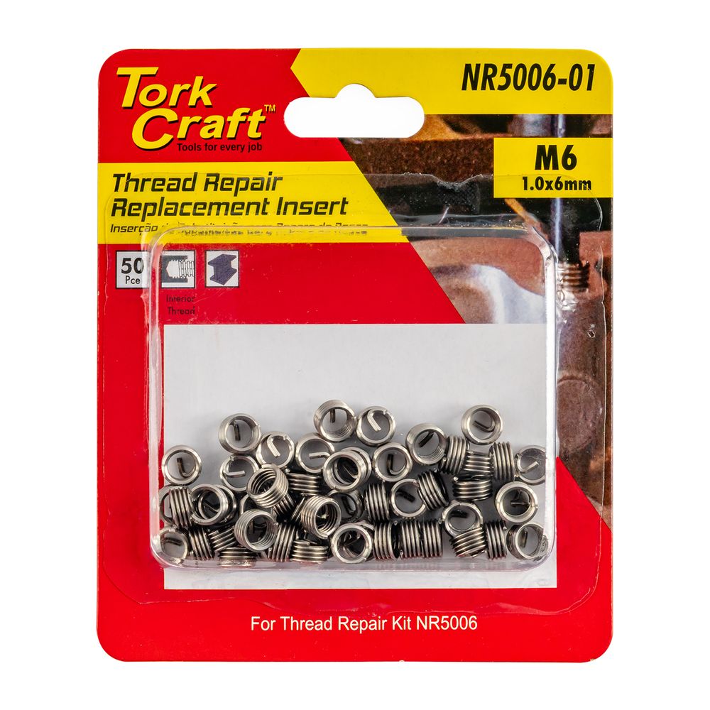 Thread Repair M6 X 1.0 X 6mm Repl Inserts For Nr5006 50pcs