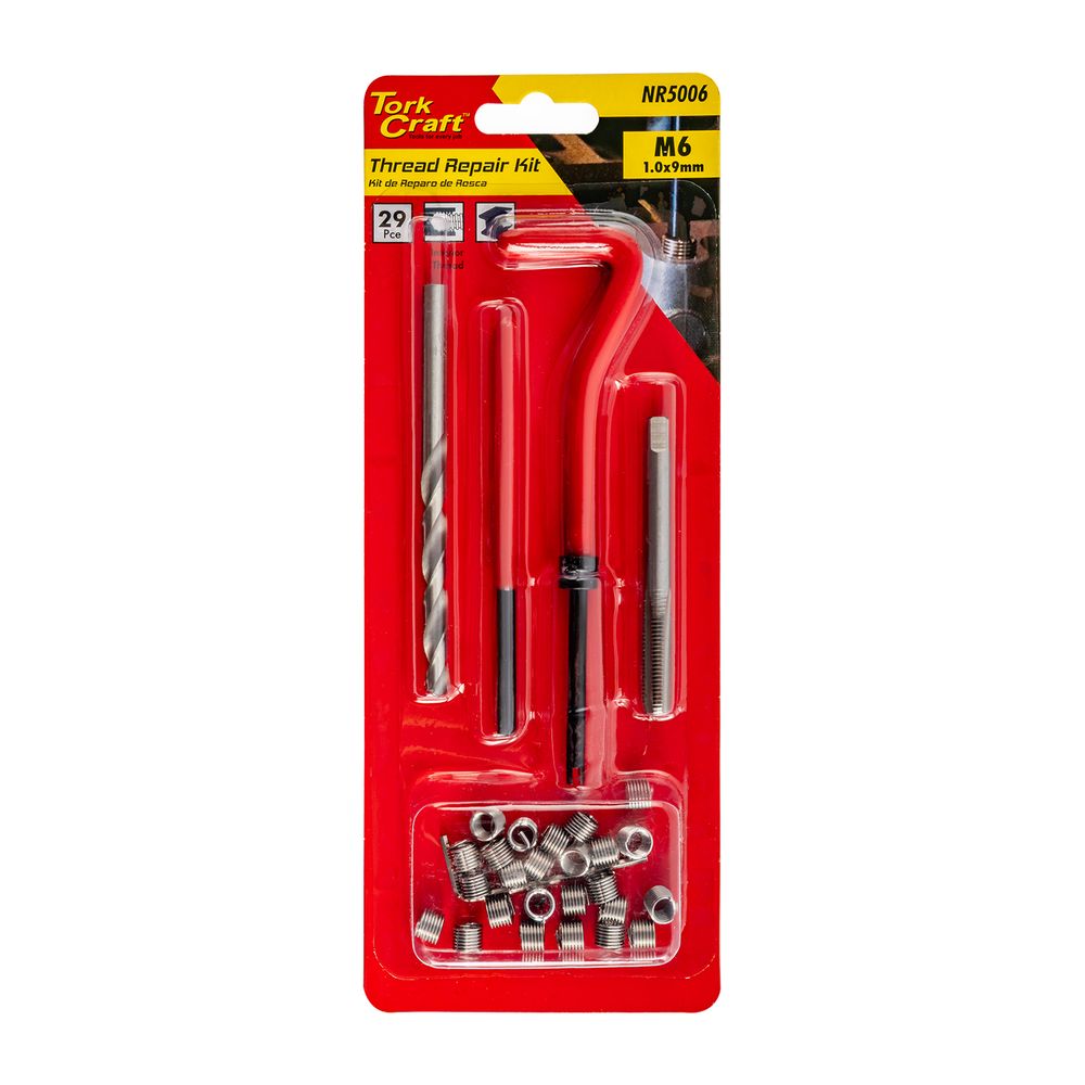 Thread Repair Kit 29pc M6 X 1.0 X 9mm Carded