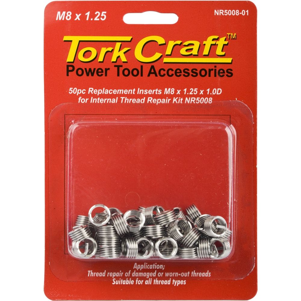 Thread Repair Kit M8 X 1.25 X 1.0d Repl. Inserts For Nr5008