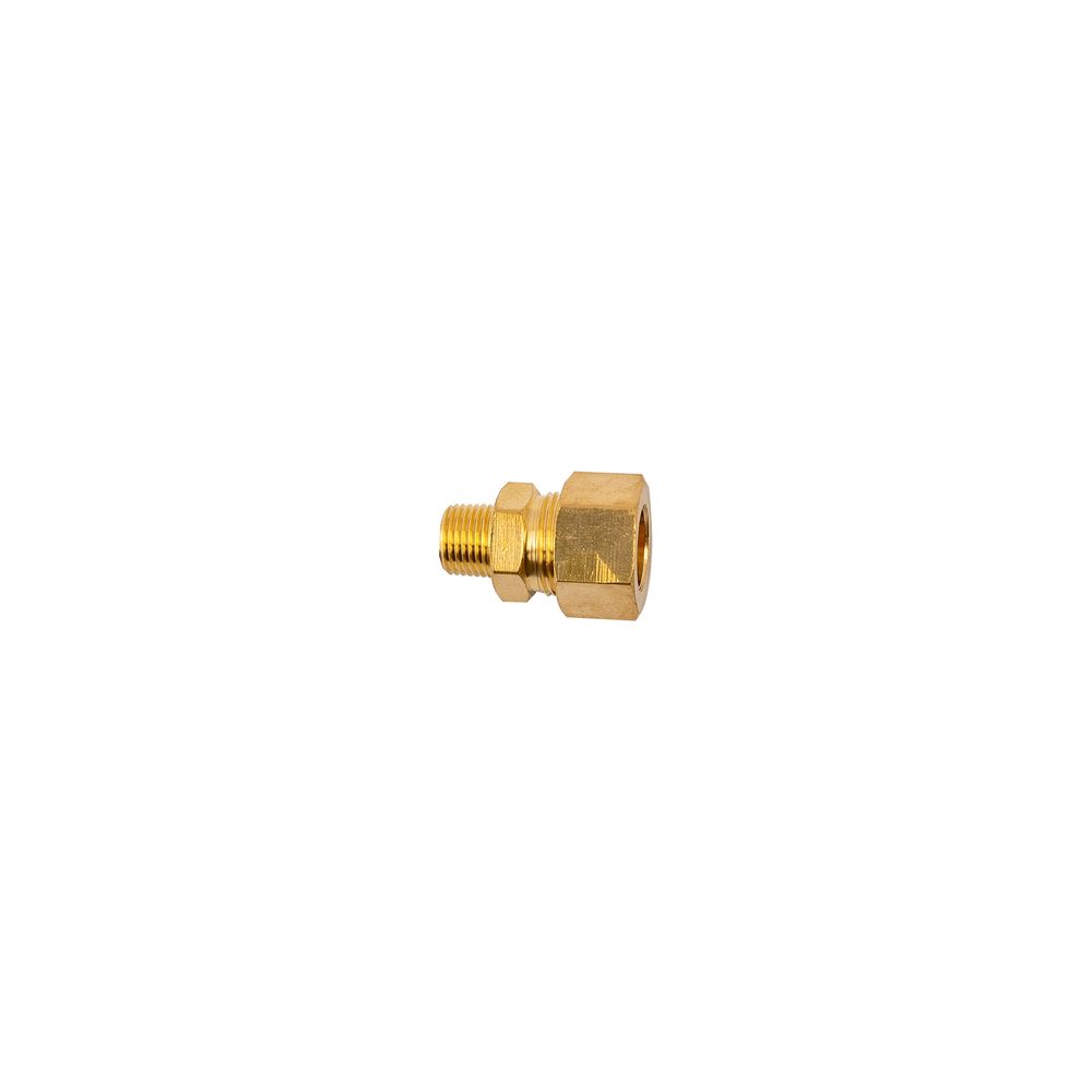 Brass Conical Str. 3/8'tube X 1/8' M