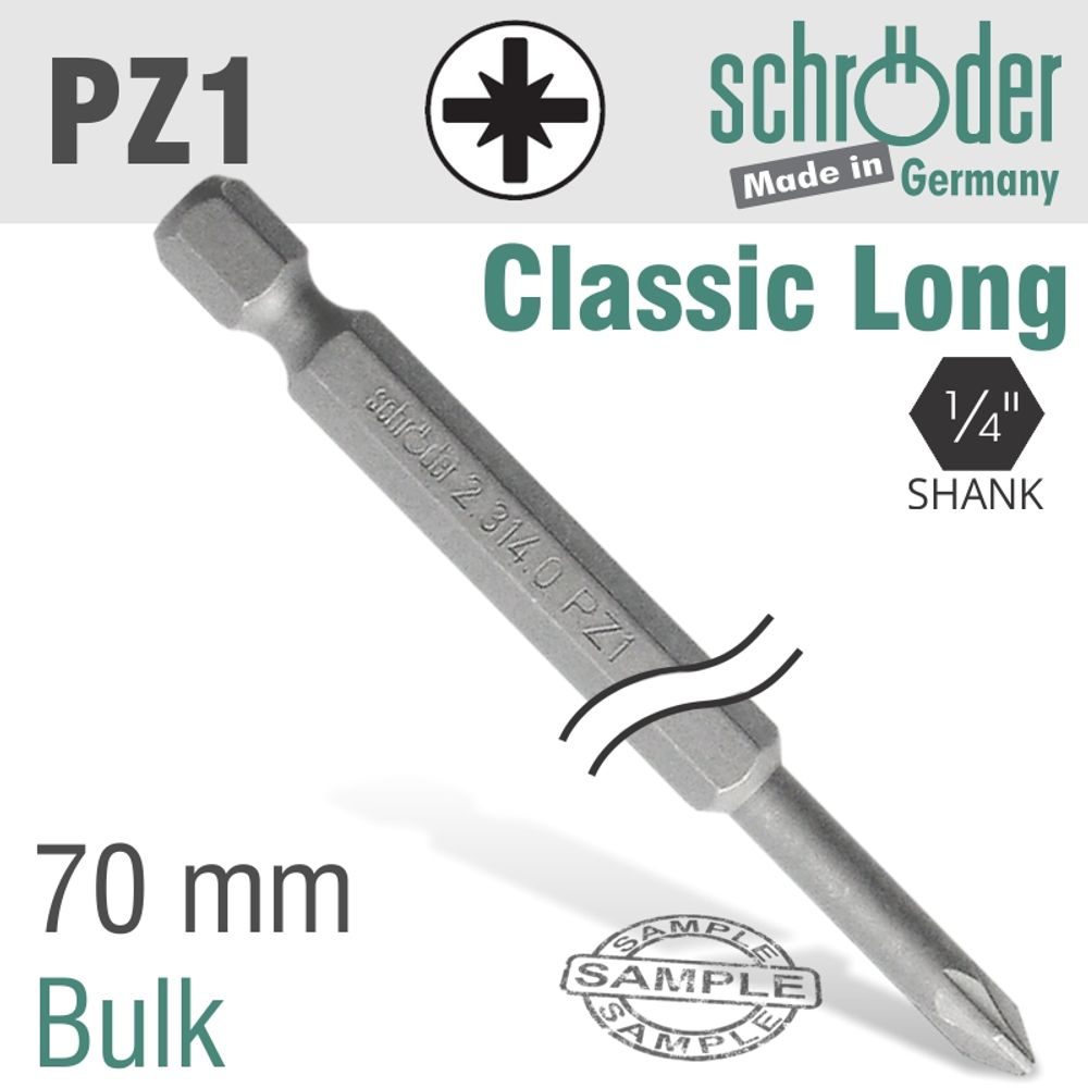 Pozi.no.1 70mm Power Bit Bulk