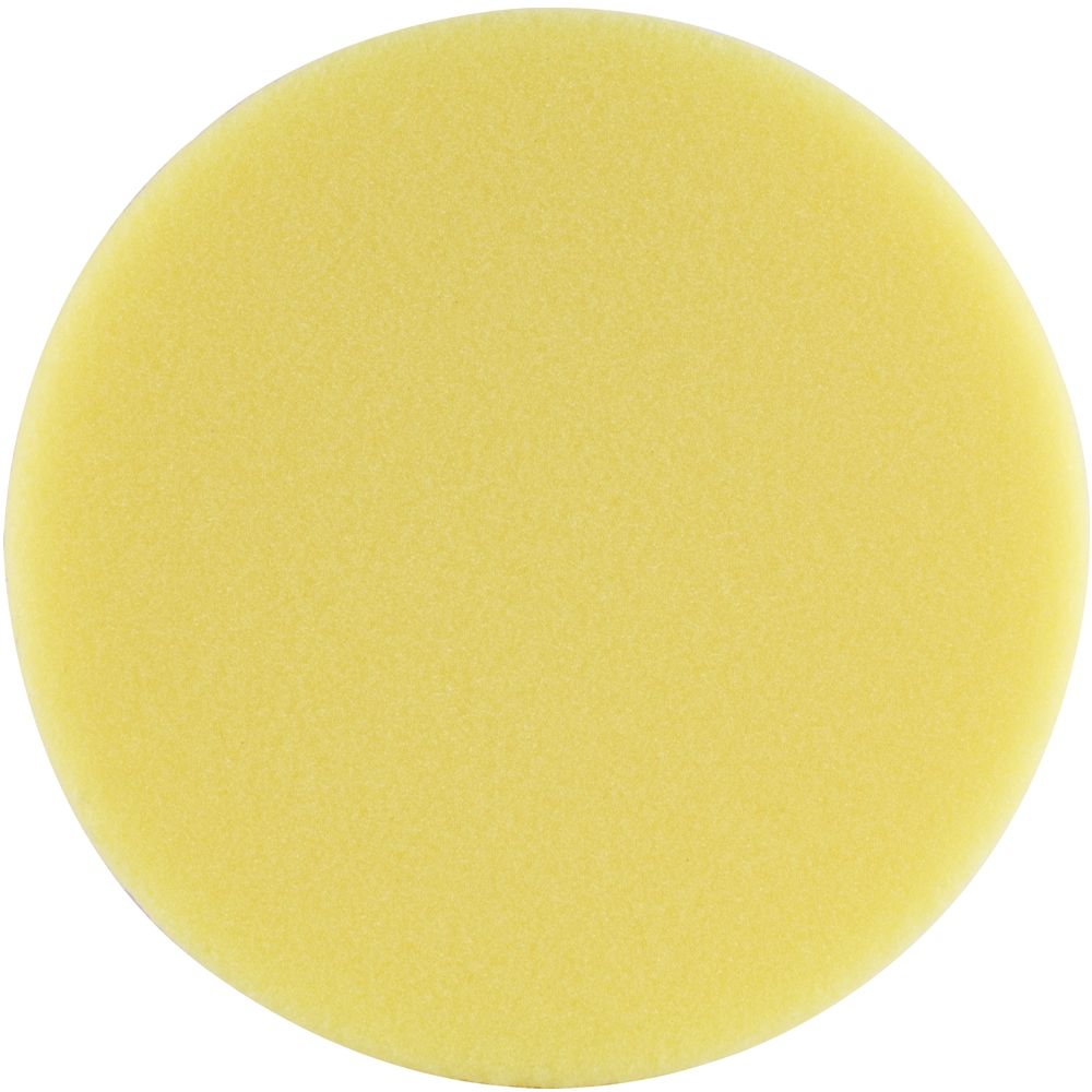 Foam Pad Hook And Loop Yellow Sponge 150mm 6' Heavy Cutting