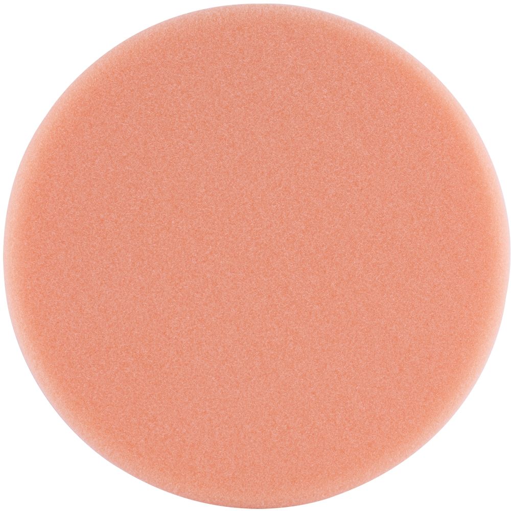 Foam Pad Hook And Loop Orange Sponge 150mm 6' Light Compounding