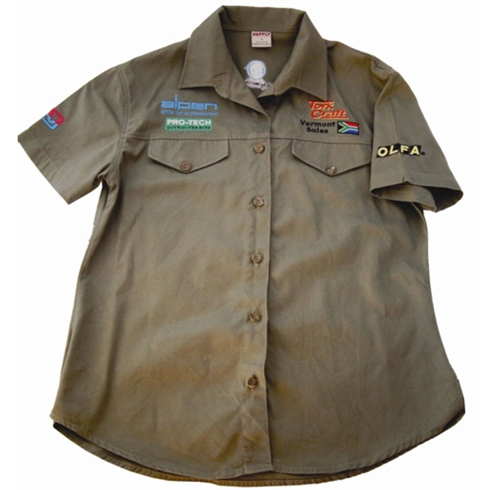 Vermont Mens Bush Shirt Khaki 100% Cotton 3xl