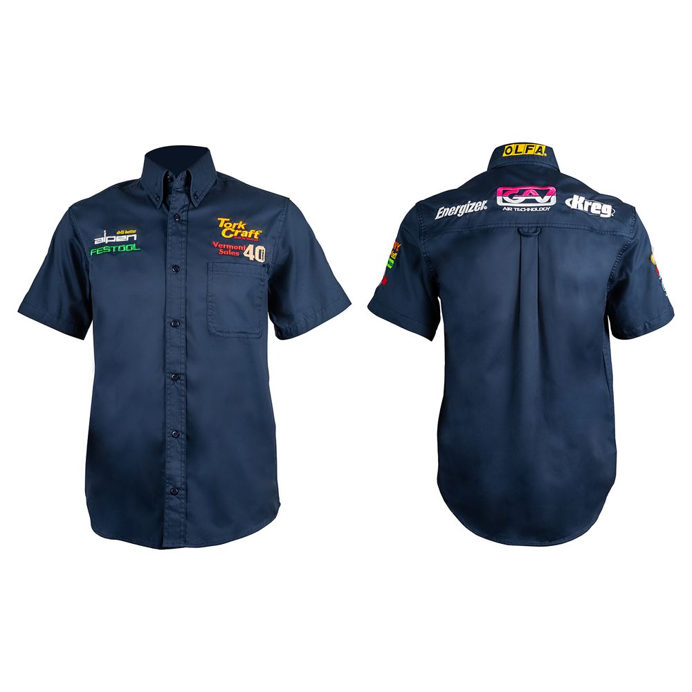 Vermont Mens Cotton Shirt Navy Blue 3xl