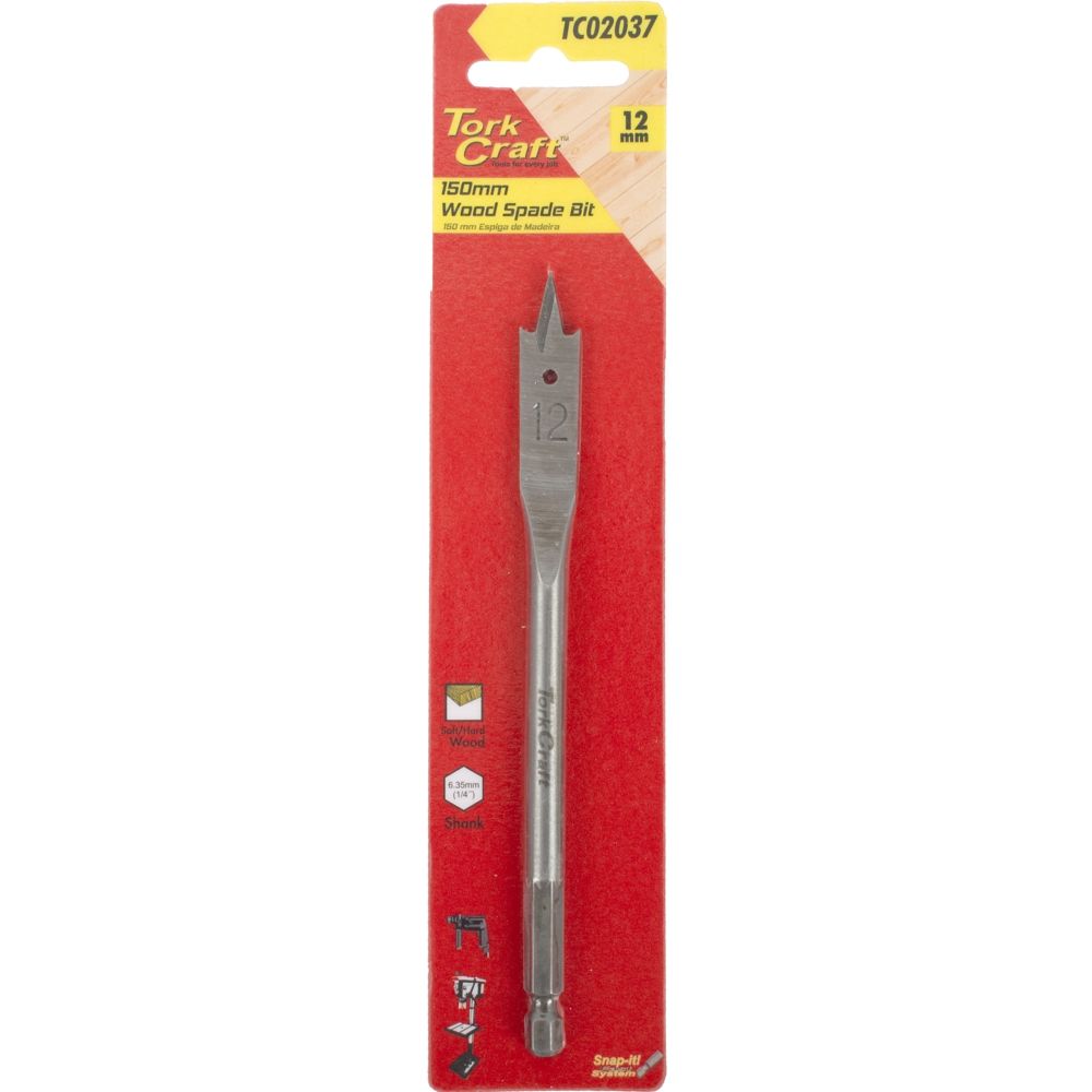 Spade Bit 12mm 150mm
