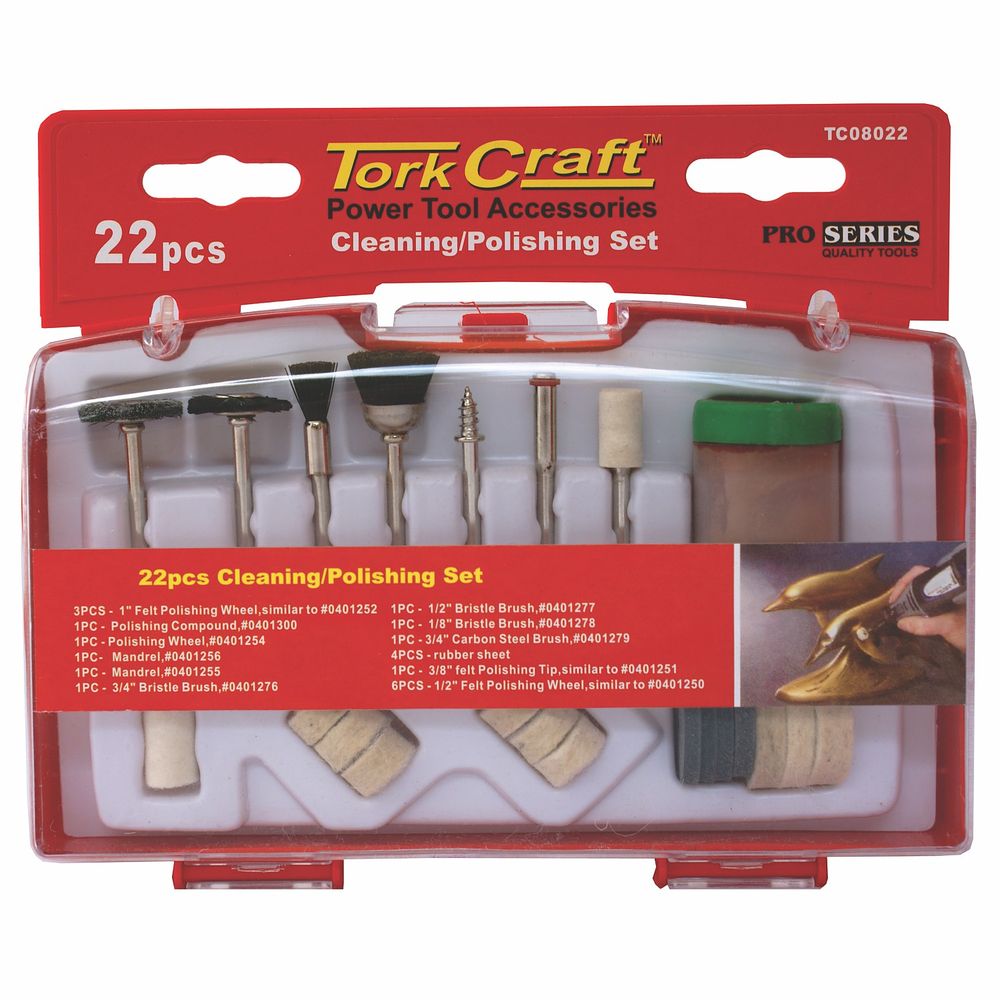 Cleaning & Polishing Set 22 Pce Mini