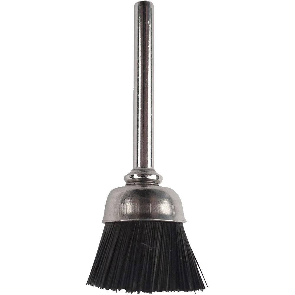 Mini Nylon Bristle Brush 12.7mm Cup 3.2mm Shank