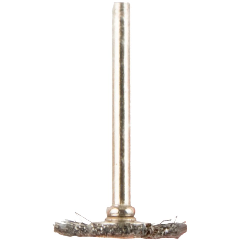 Mini Carbon Steel Brush 22.2mm Wheel 3.2mm Shank