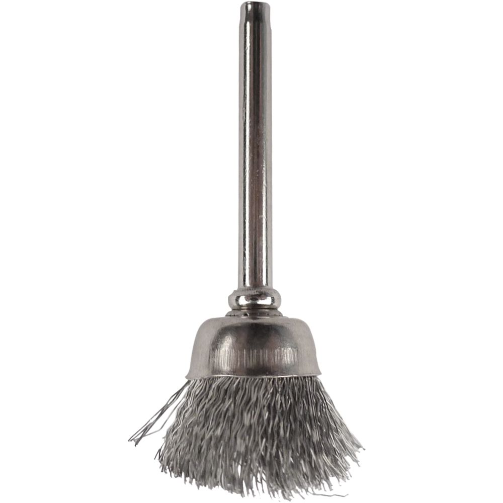 Mini Carbon Steel Brush 12.7mm Cup 3.2mm Shank
